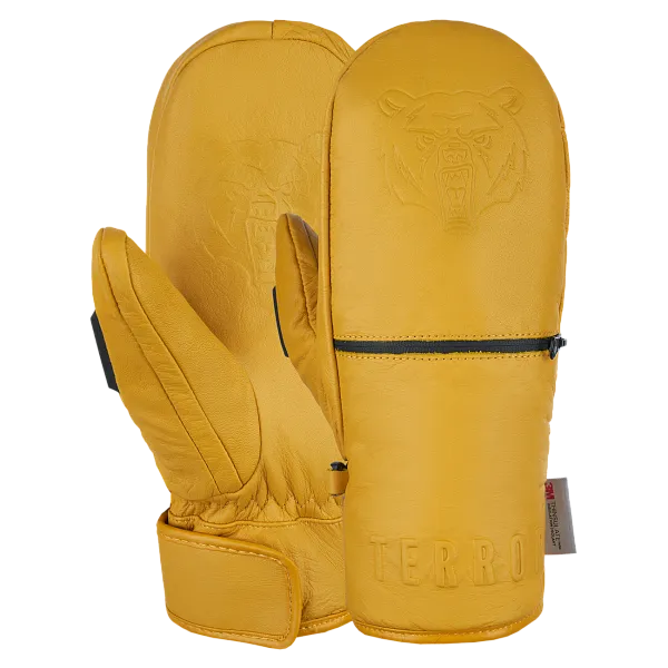 Варежки LEATHER Yellow